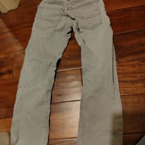 Gray Straight-Leg Jeans